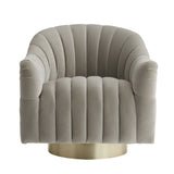 Load image into Gallery viewer, Springsteen Chair Flint Velvet Champagne Swivel