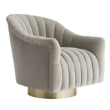 Load image into Gallery viewer, Springsteen Chair Flint Velvet Champagne Swivel