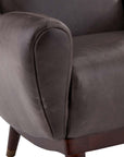 Ophelia Lounge Chair - Graphite Leather