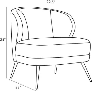 Kitts Chair Marigold Velvet