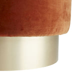 Load image into Gallery viewer, Avalon Ottoman Persimmon Velvet Champagne Swivel