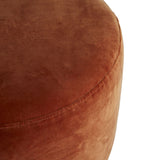 Load image into Gallery viewer, Avalon Ottoman Persimmon Velvet Champagne Swivel