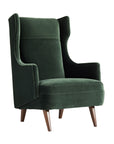 Budelli Wing Chair Forest Velvet