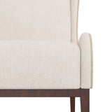 Load image into Gallery viewer, Pierce Wing Chair Stone Boucle Dark Walnut