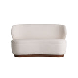 Load image into Gallery viewer, Pasadena Settee Cloud Boucle Dark Walnut