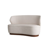 Load image into Gallery viewer, Pasadena Settee Cloud Boucle Dark Walnut