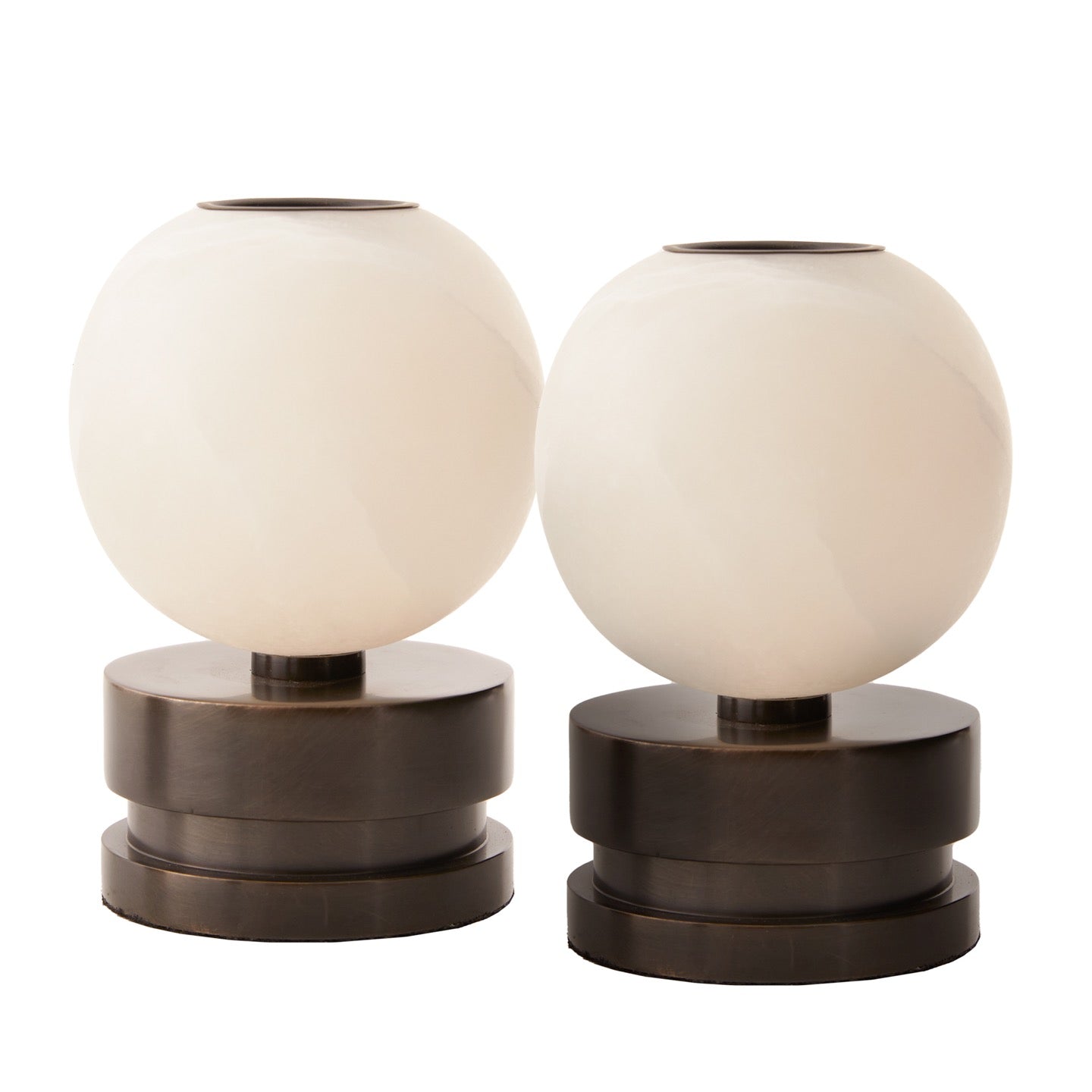 Pluto Candleholders, Set of 2